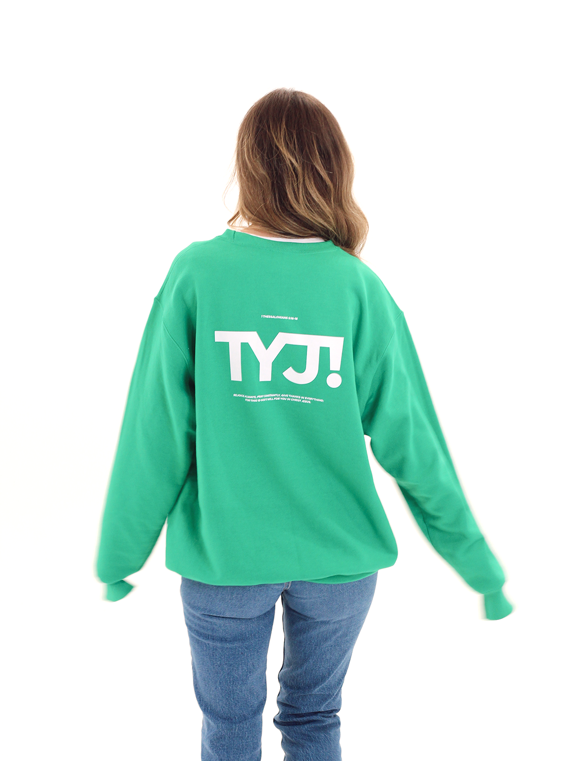 TYJ! GREEN CREWNECK