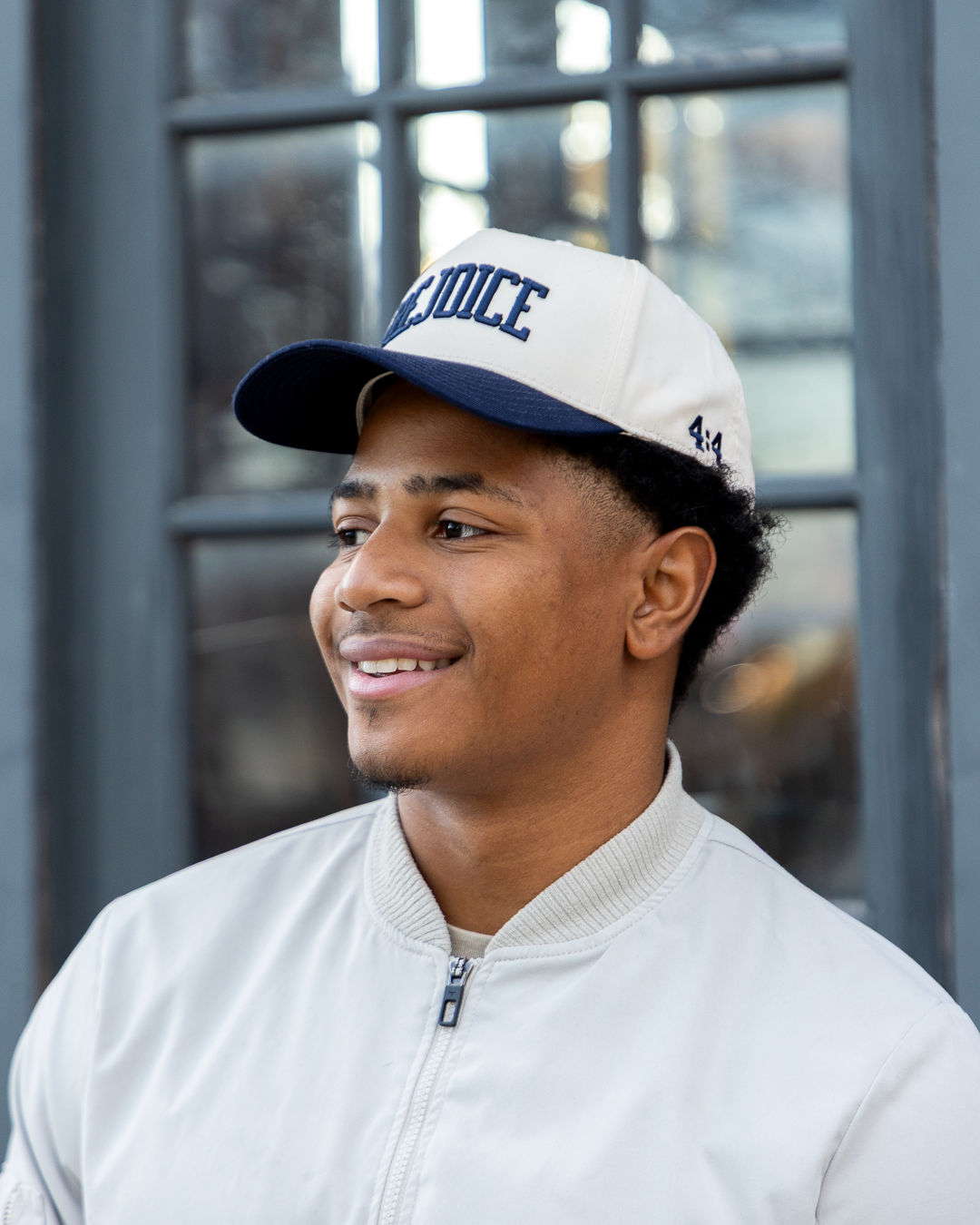 REJOICE TRUCKER HAT (NAVY)